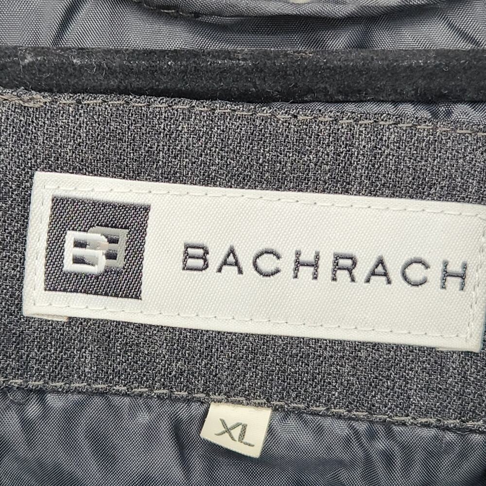 Bachrach Charcoal Gray 100% Wool Button Down City… - image 2